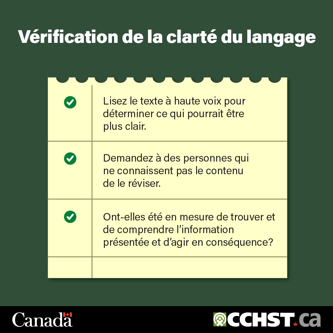 Trois conseils sur la manière de vérifier qu’un langage clair est utilisé dans votre texte